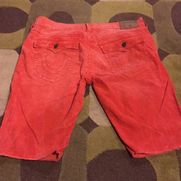 true religion corduroy shorts